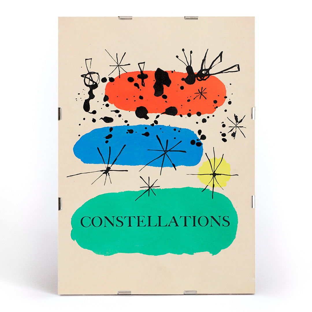 , framed and displayed in modern living room decor