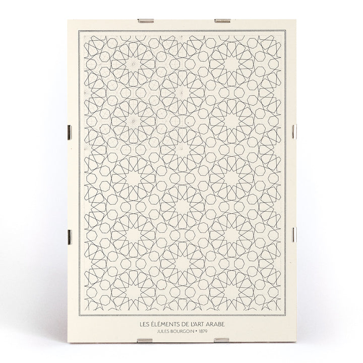 , framed and displayed in modern living room decor