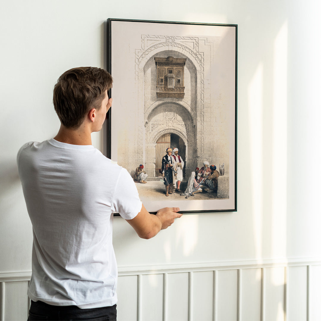 Poster | Modern mansion arabesque Cairo by David Roberts 1864 ...