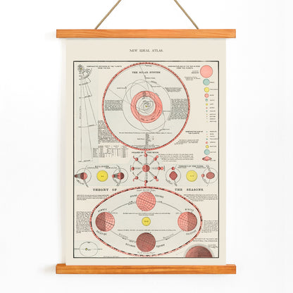 , with wooden magnetic frame on white background