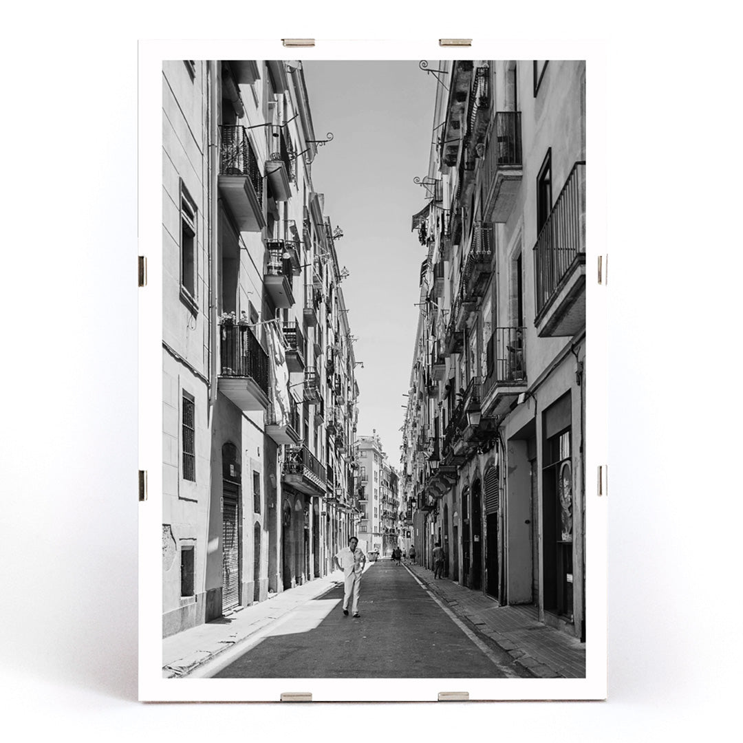 , framed and displayed in modern living room decor