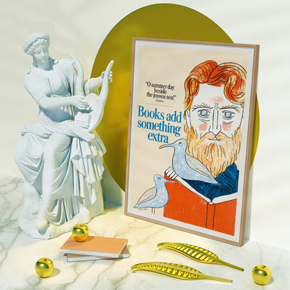 , framed and displayed in home decor