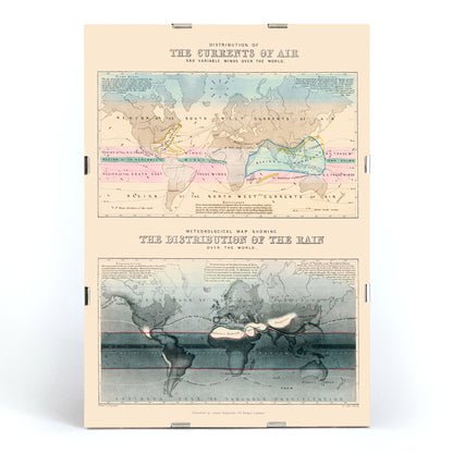 , framed and displayed in modern living room decor