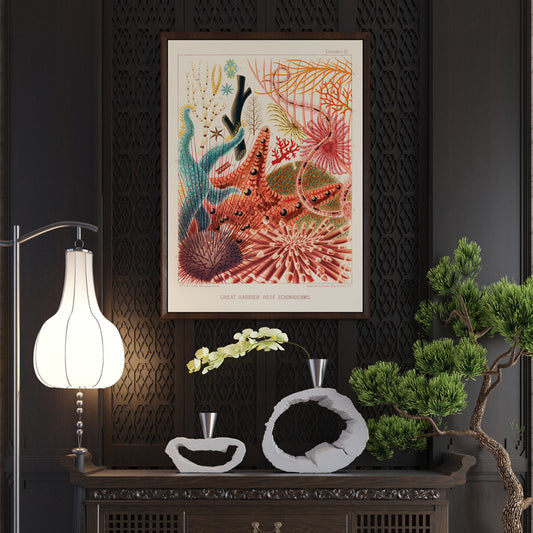 , framed and displayed in home decor