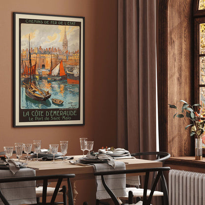 , framed and displayed in home decor