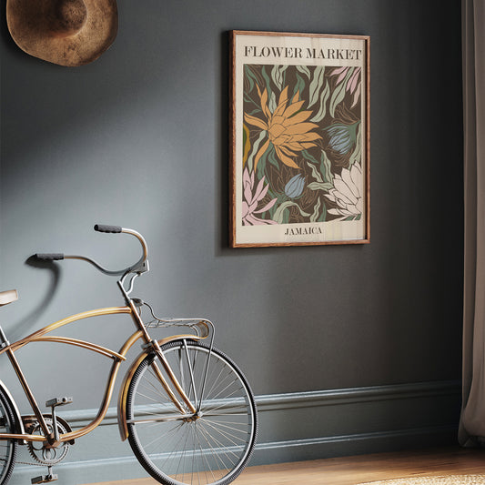 , framed and displayed in home decor