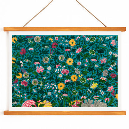 , with wooden magnetic frame on white background