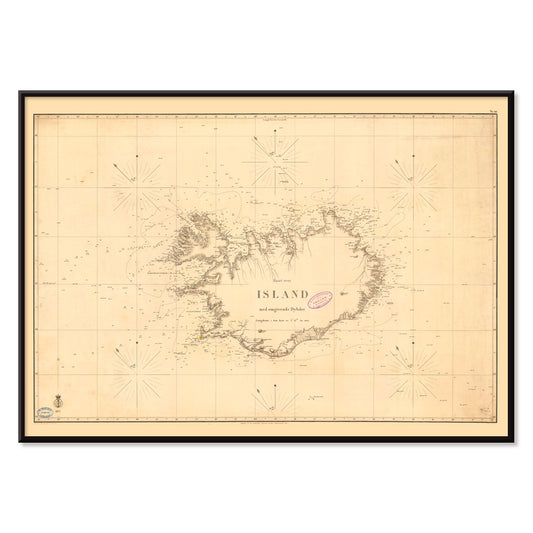 , with black aluminium frame on white background