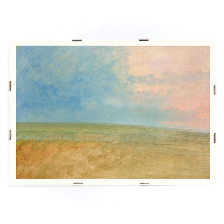, framed and displayed in modern living room decor