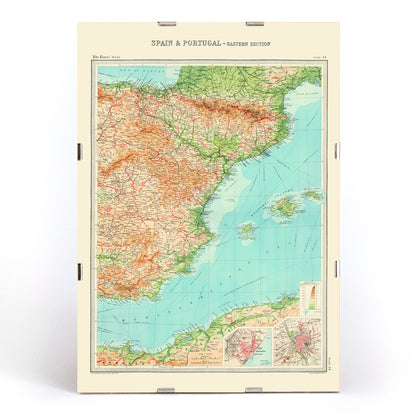 , framed and displayed in modern living room decor