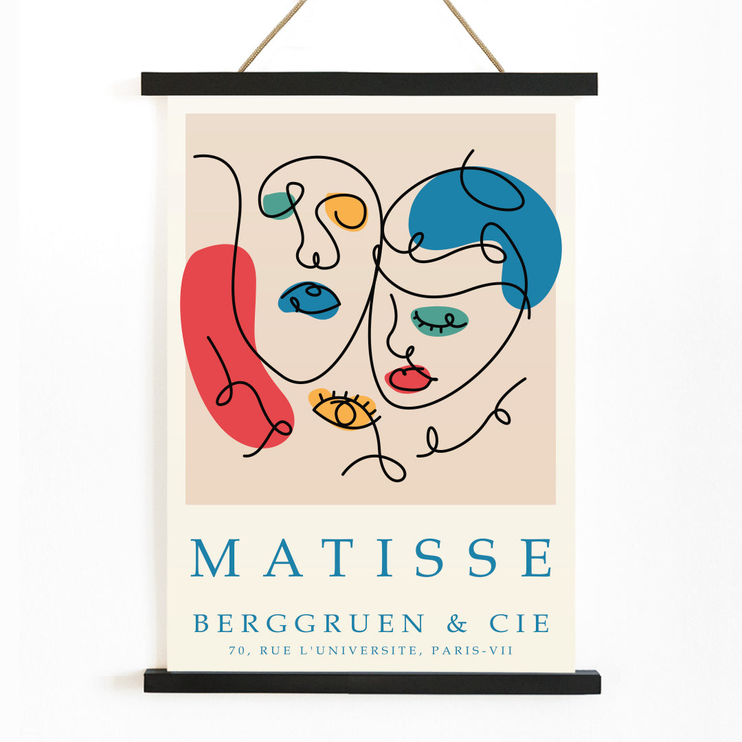 , with wooden magnetic frame on white background