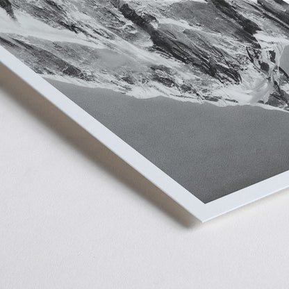 Closeup detail of Mitre Peak surrounded by rocky terrain and snowy peak seen from Baltoro Glacier by Vittorio Sella