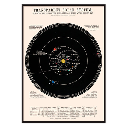 , with black aluminium frame on white background