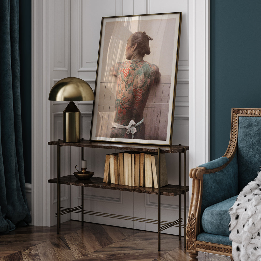 , framed and displayed in home decor