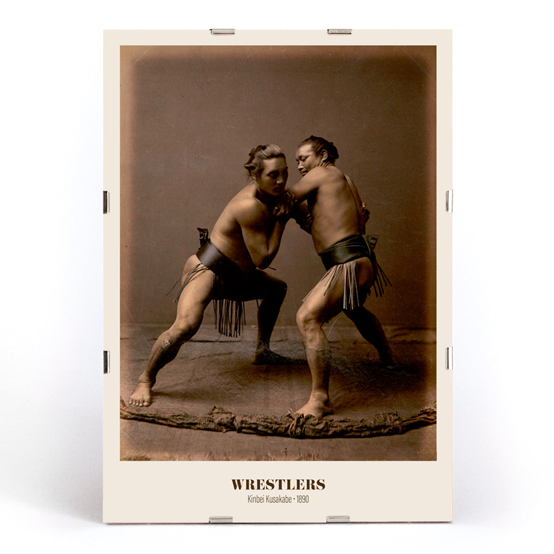 , framed and displayed in modern living room decor